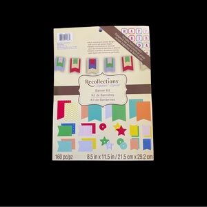 Recollections Banner Kit‎ with multi-colored & printed designs